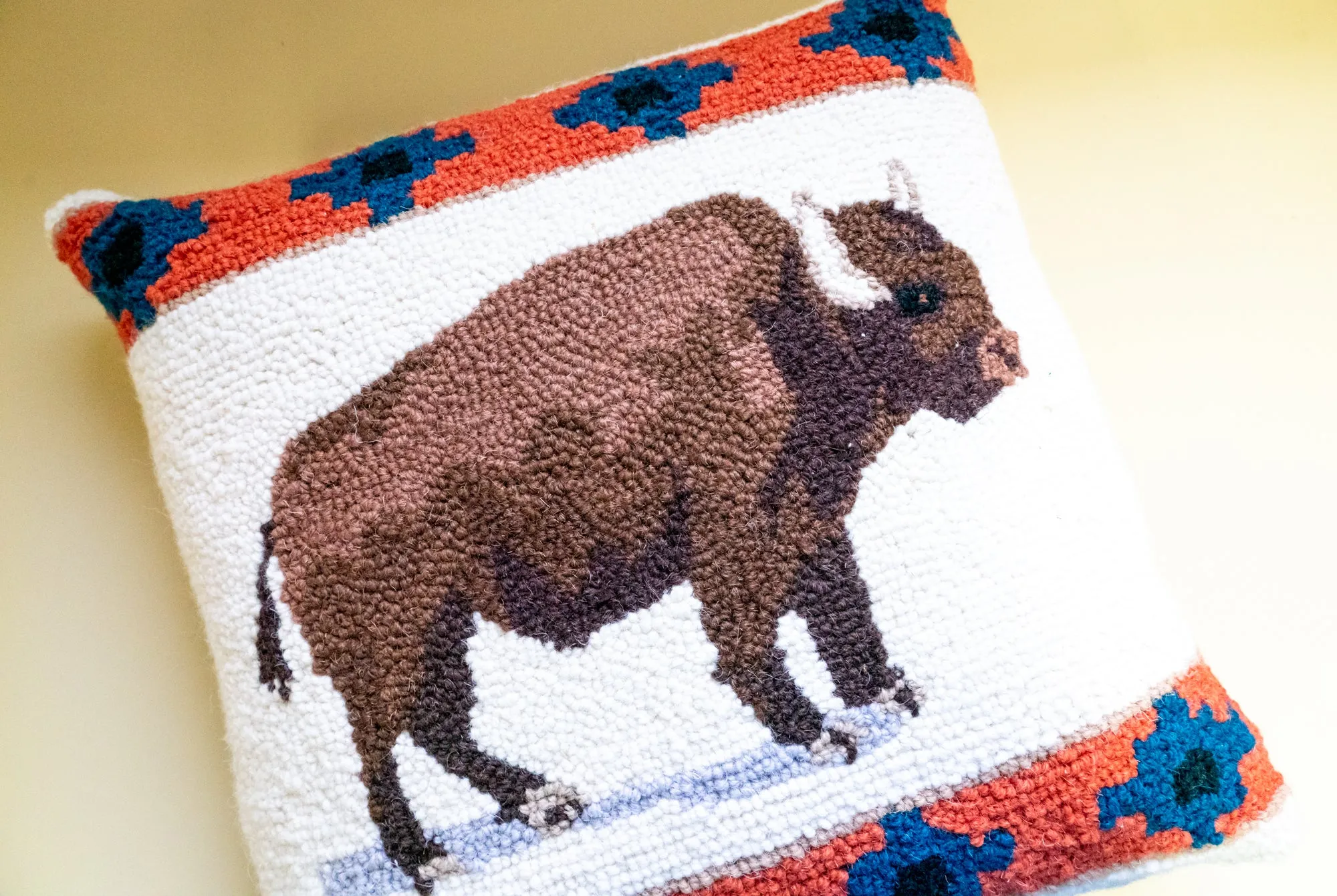 Roaming Bison Pillow