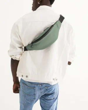 Shaded Pale Pastel Green Gray Belt Bag | C22M0Y30K30