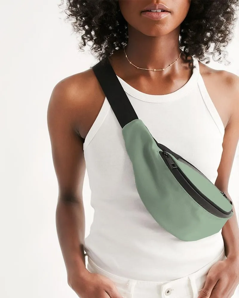 Shaded Pale Pastel Green Gray Belt Bag | C22M0Y30K30