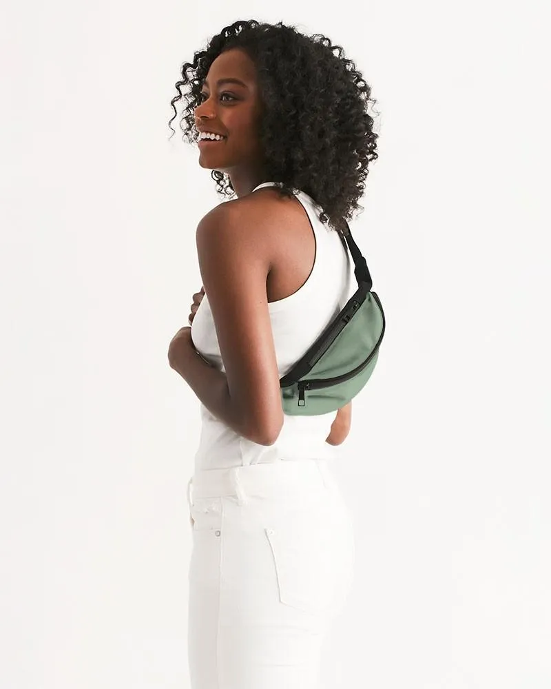 Shaded Pale Pastel Green Gray Belt Bag | C22M0Y30K30