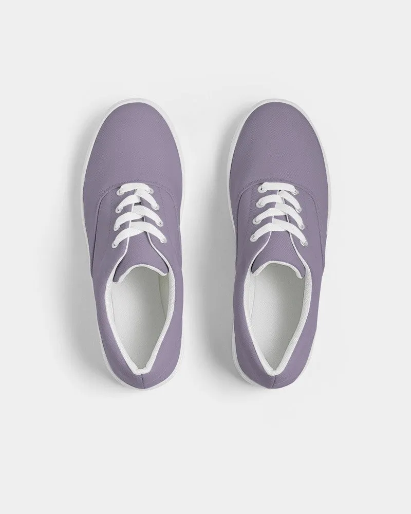 Shaded Pale Pastel Violet Gray Canvas Sneakers | Men's | C22M30Y0K30