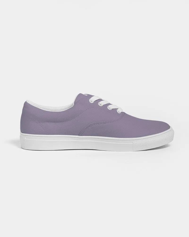 Shaded Pale Pastel Violet Gray Canvas Sneakers | Men's | C22M30Y0K30