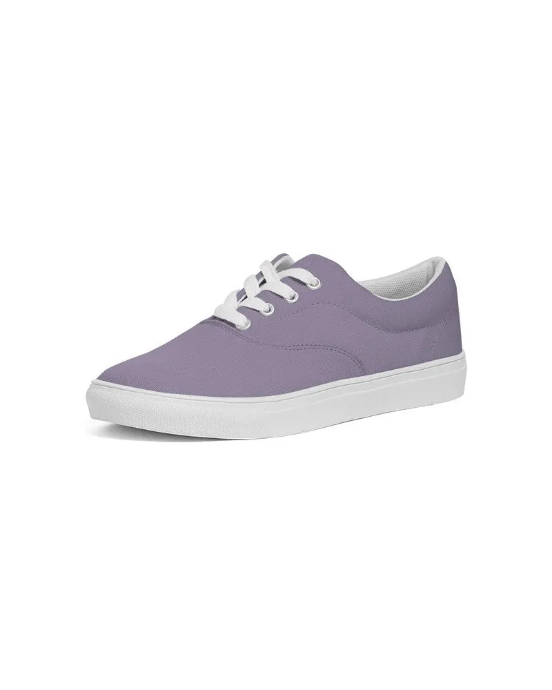 Shaded Pale Pastel Violet Gray Canvas Sneakers | Men's | C22M30Y0K30