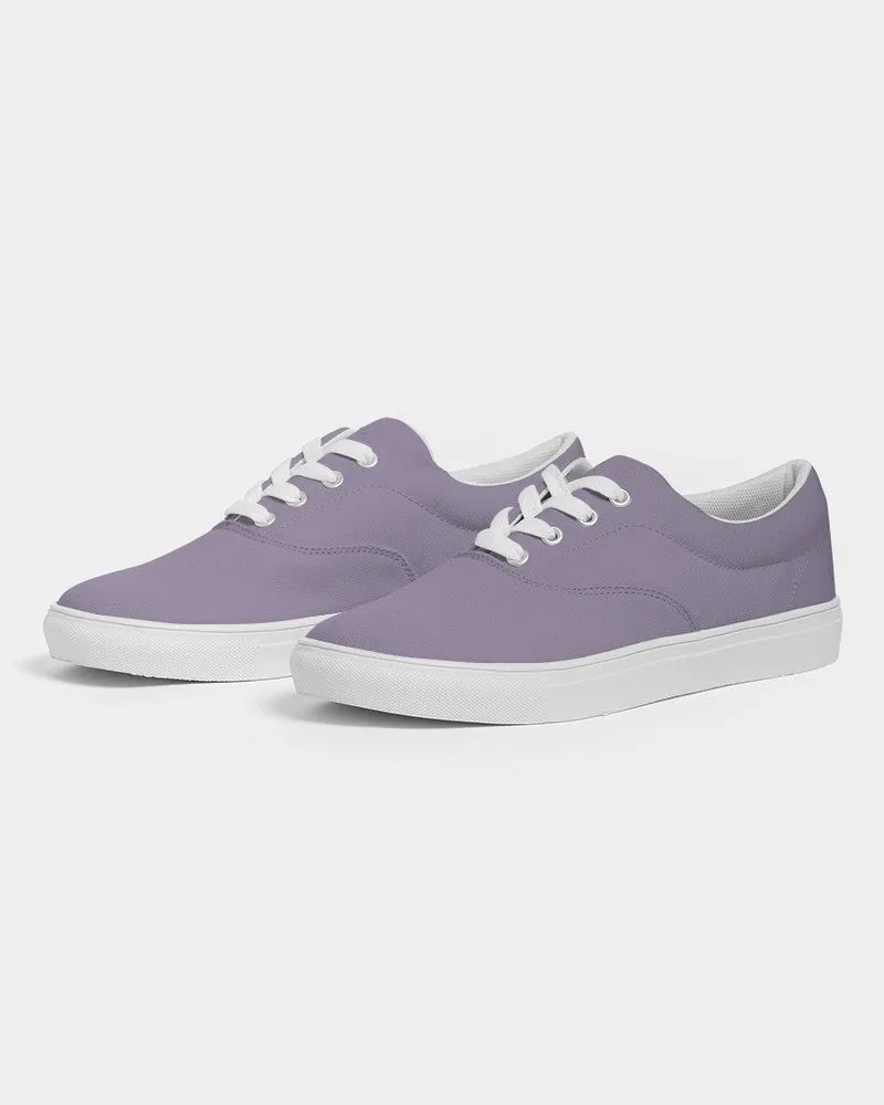 Shaded Pale Pastel Violet Gray Canvas Sneakers | Men's | C22M30Y0K30