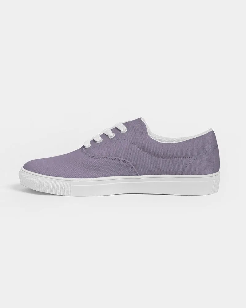 Shaded Pale Pastel Violet Gray Canvas Sneakers | Men's | C22M30Y0K30