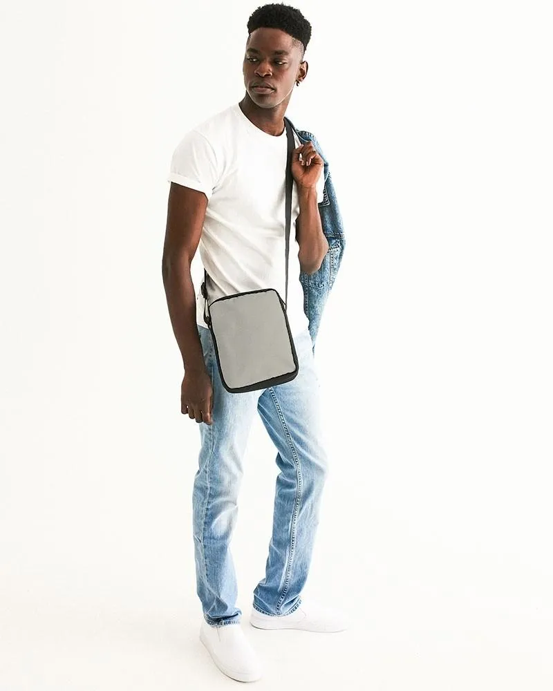 Shaded Pale Yellow Gray Messenger Pouch | C0M0Y10K30