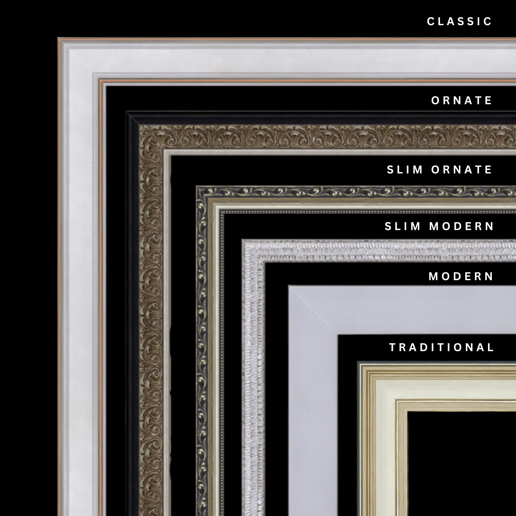 Silver 31x28 Picture Frame Ornate Traditional Classic Antique