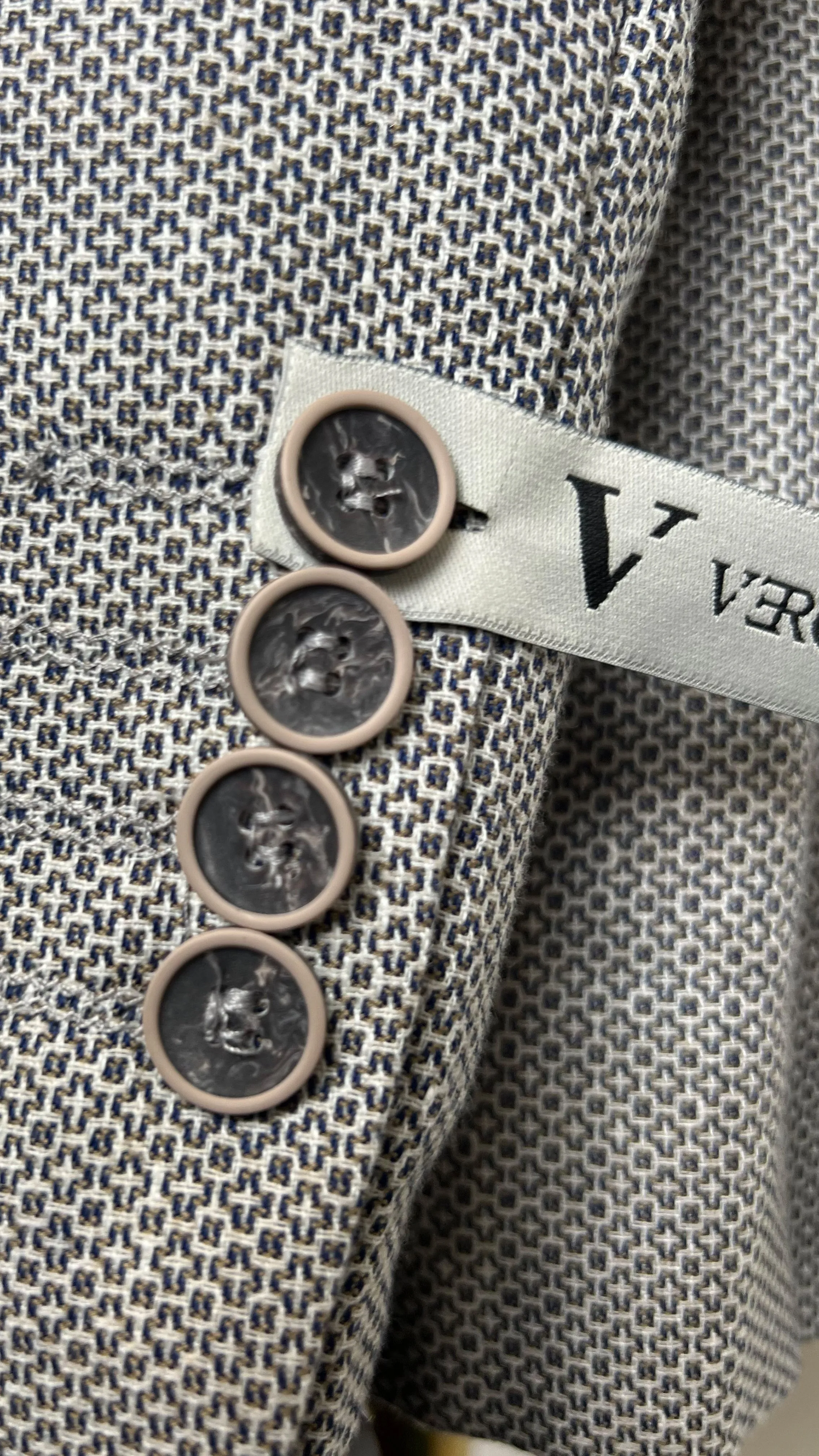 Vercini Classic Tweed Elegance Blazer