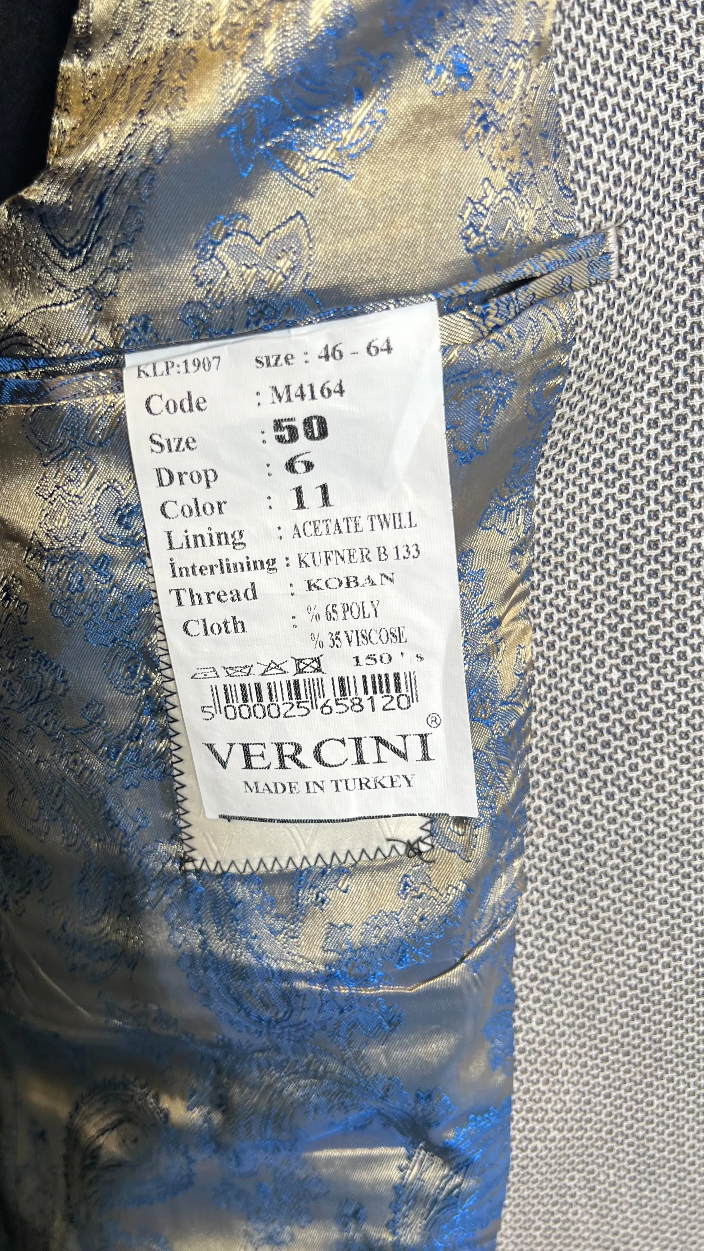 Vercini Classic Tweed Elegance Blazer