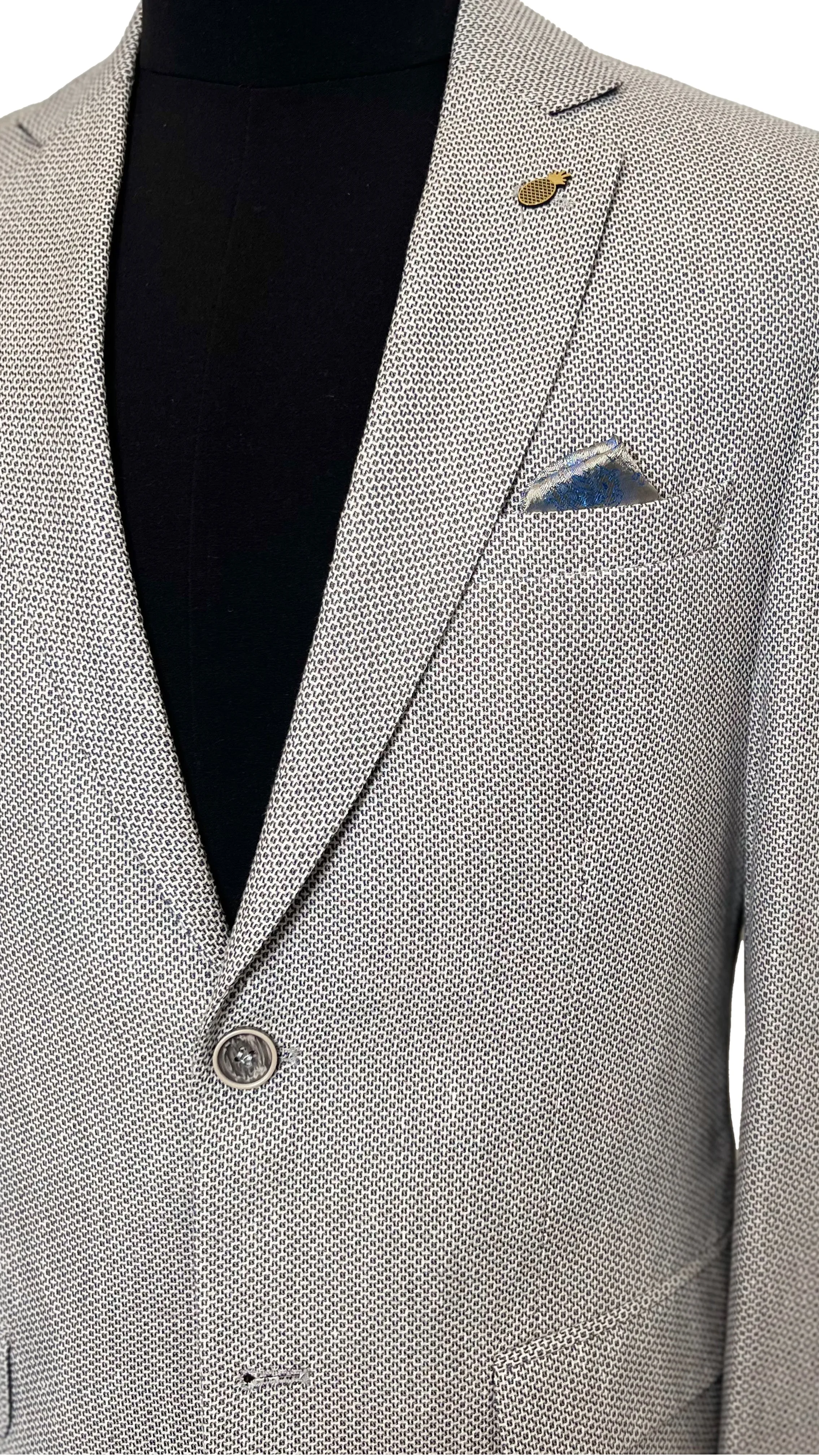 Vercini Classic Tweed Elegance Blazer